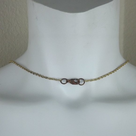 BoHo Brown Wooden Earthy Circle Necklace - Picture 3 of 3